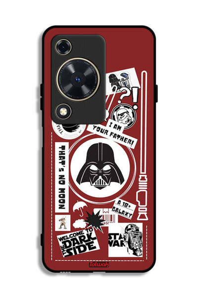 Tolwak غطاء حماية لهاتف هواوي إنجوي 70 - ملصق "مرحبًا بكم في الجانب المظلم"