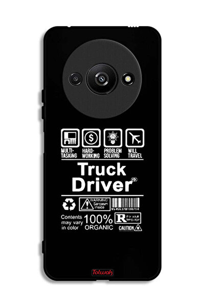 Tolwak Xiaomi Redmi A3 4G Protective Case Cover Truck Driver Sticker