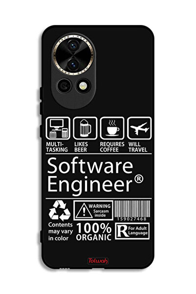 Tolwak غطاء حماية لهاتف هواوي نوفا 12 5G، ملصق مهندس برمجيات