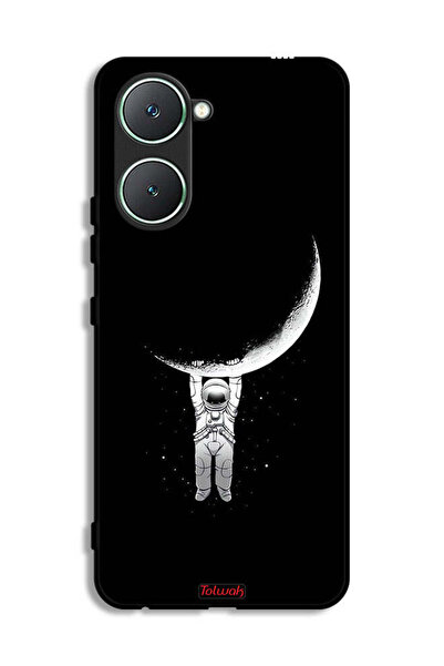 Tolwak غطاء حماية لهاتف Vivo Y03 4G معلق على سطح القمر