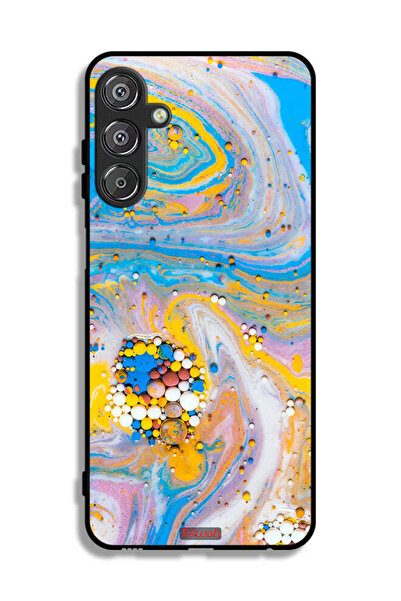 Tolwak Samsung Galaxy M15 5G Protective Case Cover Gems Colorful Abstraction
