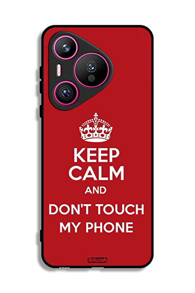 Tolwak غطاء حماية لهاتف هواوي بيورا 70 - حافظ على هدوئك ولا تلمس هاتفي