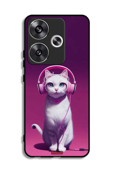 Tolwak Xiaomi Poco F6 5G Protective Case Cover Cute Kitten
