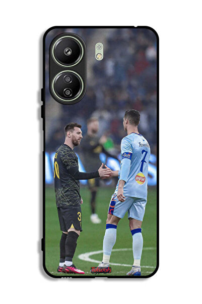 Tolwak غطاء حماية لهاتف شاومي ريدمي 13 سي ميسي ورونالدو