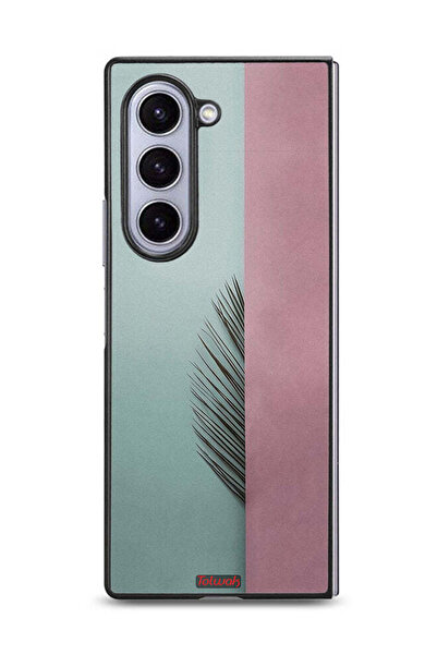 Tolwak غطاء حماية لهاتف سامسونج جالاكسي زد فولد 6 بتصميم نصف أوراق