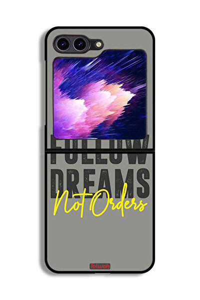 Tolwak غطاء حماية لهاتف Samsung Galaxy Z Flip6 - اتبع الأحلام وليس الأوامر
