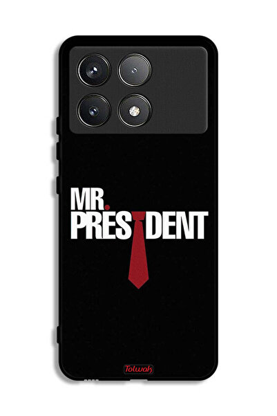 Tolwak Xiaomi Poco F6 Pro Protective Case Cover Mr President