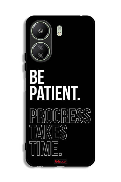 Tolwak غطاء حماية لهاتف Xiaomi Redmi 13C - كن صبورًا، فالتقدم يستغرق وقتًا