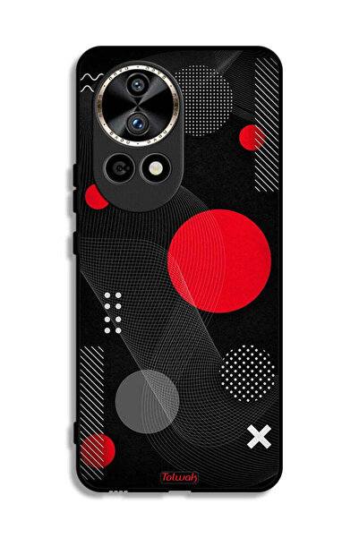 Tolwak غطاء حماية لهاتف هواوي نوفا 12 ألترا 5G بنمط دائري ومتقاطع