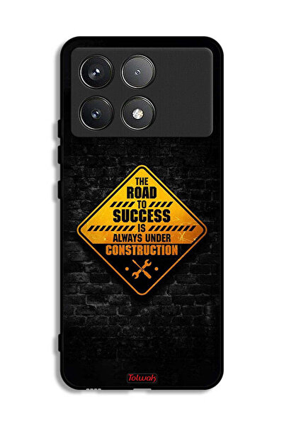 Tolwak جراب حماية لهاتف Xiaomi Poco F6 Pro الطريق إلى النجاح دائمًا قيد الإنشاء