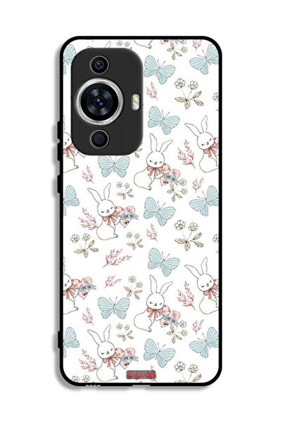 Tolwak غطاء حماية لهاتف هواوي نوفا 12 لايت بتصميم أرنب وفراشات