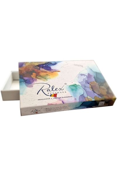 Pucioasa Double percale bed linen 6 pieces 100% cotton with trees, duvet cover sheet 200x230cm
