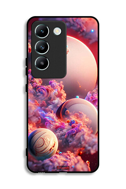 Tolwak غطاء حماية لهاتف Vivo V30 Lite 4G بطبعة غيوم فنية تجريدية