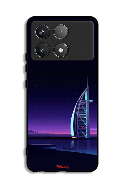Tolwak Xiaomi Poco F6 Pro Protective Case Cover Burj Arab Digital Art