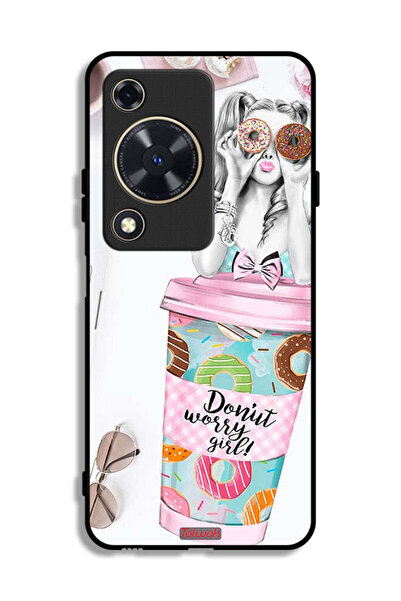 Tolwak غطاء حماية لهاتف هواوي إنجوي 70 - فتاة القلق دونات