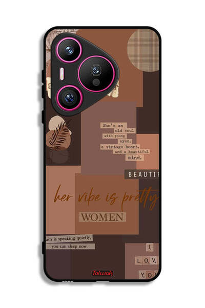 Tolwak غطاء حماية لهاتف هواوي بيورا 70 للنساء من أدفينتشرر