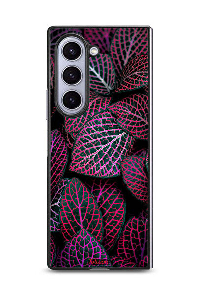 Tolwak غطاء حماية لهاتف سامسونج جالاكسي زد فولد 6 بنقشة أوراق سالجا