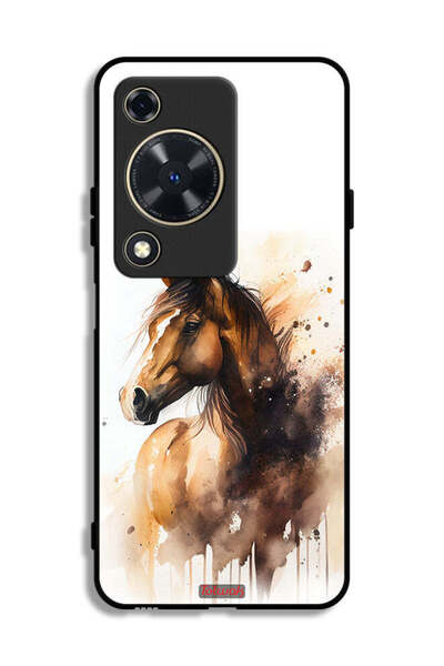 Tolwak Huawei nova Y72 Protective Case Cover Horse Abstract Art
