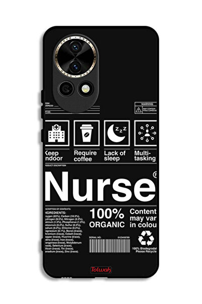 Tolwak Huawei nova 12 5G Protective Case Cover Nurse Sticker
