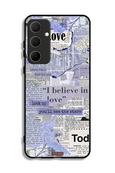 Tolwak غطاء حماية لهاتف سامسونج جالاكسي A35 5G، قطع من الصحف