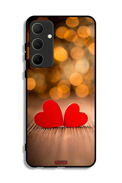 Tolwak غطاء حماية لهاتف سامسونج جالاكسي A35 5G بتصميم قلبين جميلين