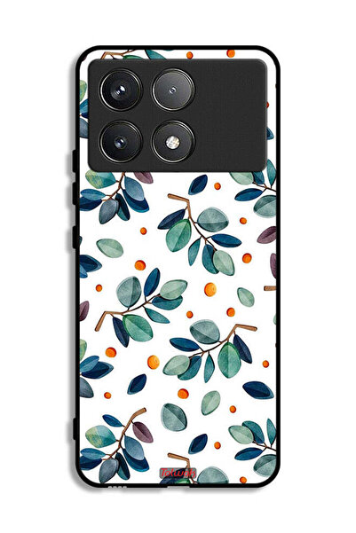 Tolwak Xiaomi Poco F6 Pro Protective Case Cover Leaves