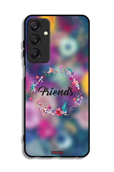 Tolwak غطاء حماية لهاتف سامسونج جالاكسي A25 5G، رسمة خاتم أصدقاء الزهور