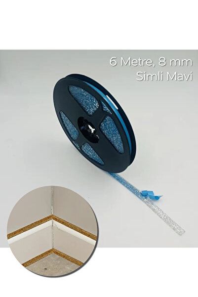 ARVALE 6 Metre Yapışkanlı Derz Bandı | Mutfak Fayans ve Lavabo Bandı - Mavi