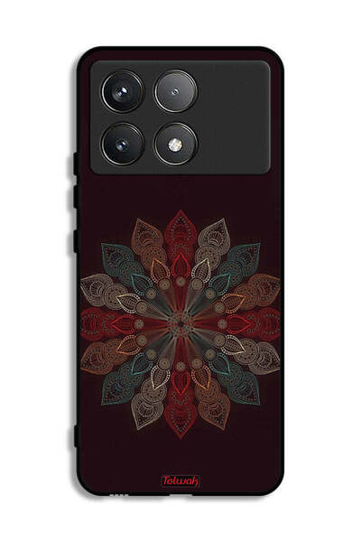 Tolwak غطاء حماية شاومي ريدمي K70 برو بتصميم زهرة ماندالا