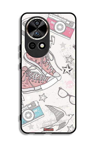 Tolwak غطاء حماية لهاتف هواوي نوفا 12 برو 5G، حذاء قماشي وفن كاميرا