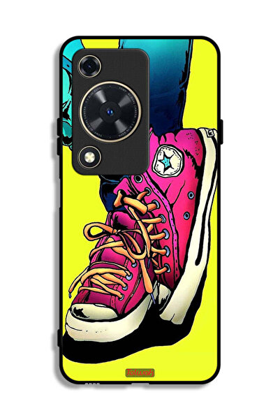 Tolwak غطاء حماية لهاتف هواوي إنجوي 70 بتصميم حذاء قماشي