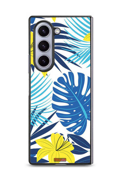 Tolwak غطاء حماية لهاتف سامسونج جالاكسي زد فولد 6 بتصميم ريش وزهرة