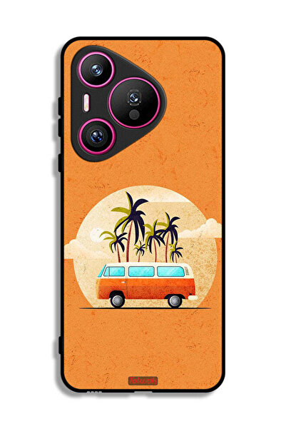 Tolwak غطاء حماية لهاتف هواوي بيورا 70 برسومات حافلة