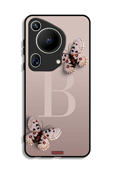 Tolwak غطاء حماية فائق لهاتف هواوي بيورا 70 بنقشة فراشات