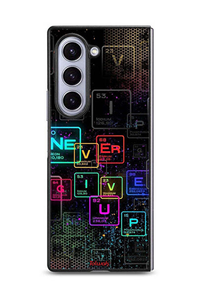 Tolwak غطاء حماية لهاتف Samsung Galaxy Z Fold6، فن Never Give Up