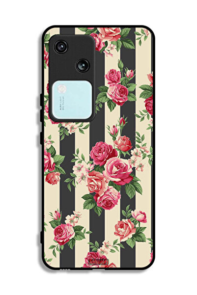 Tolwak Vivo V30 5G Protective Case Cover Roses Pattern