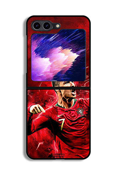 Tolwak غطاء حماية لهاتف سامسونج جالاكسي زد فليب 6 كريستيانو رونالدو