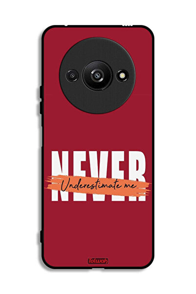 Tolwak Xiaomi Redmi A3 4G Protective Case Cover Never Underestimate Me