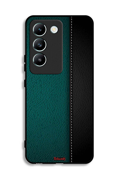 Tolwak غطاء حماية جلدي بنمط مزخرف لهاتف فيفو V30 Lite 4G