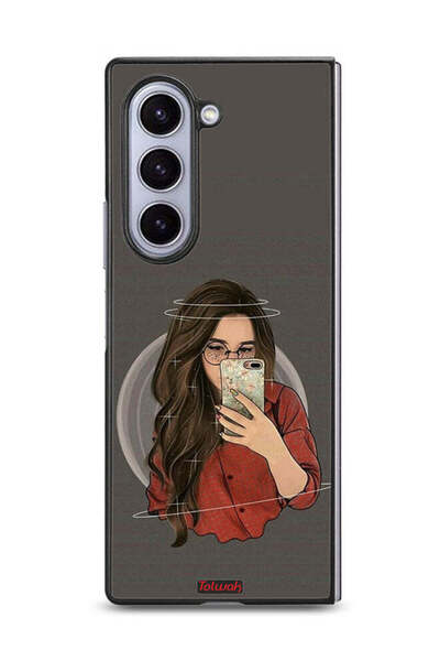 Tolwak غطاء حماية لهاتف Samsung Galaxy Z Fold6 لالتقاط صورة سيلفي