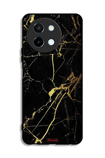 Tolwak غطاء حماية لهاتف Vivo Y38 5G - رخامي متصدع