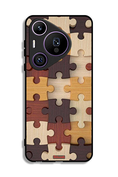 Tolwak غطاء حماية لهاتف هواوي بيورا 70 برو بنمط خشبي