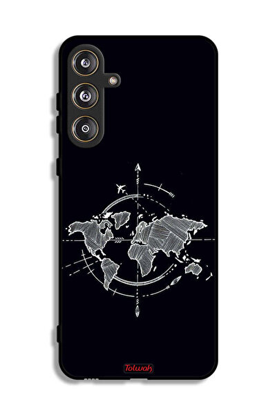 Tolwak غطاء حماية لهاتف سامسونج جالاكسي F55 5G برسومات البوصلة