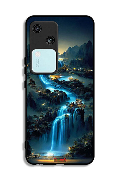 Tolwak غطاء حماية لهاتف Vivo V30 5G بتصميم شلال فني