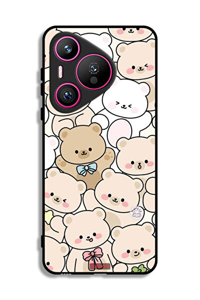 Tolwak غطاء حماية لهاتف هواوي بيورا 70 بنقشة الدببة