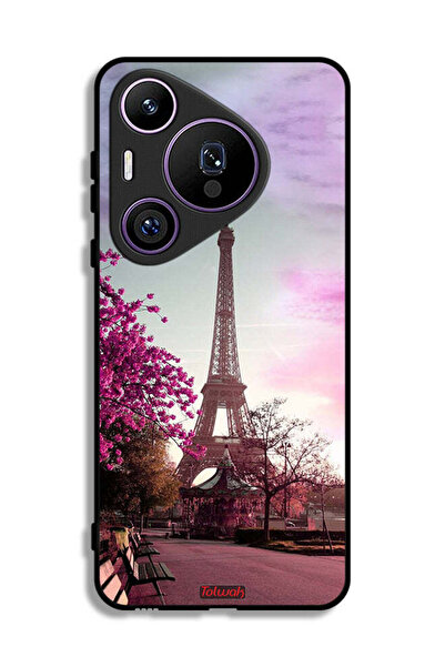 Tolwak غطاء حماية لهاتف هواوي بيورا 70 برو بتصميم برج إيفل