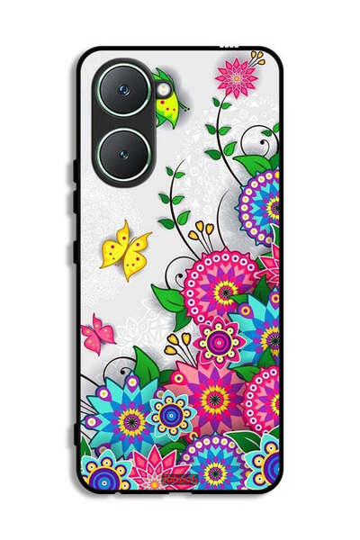 Tolwak غطاء حماية لهاتف Vivo Y03 4G بنقشة زهور ماندالا