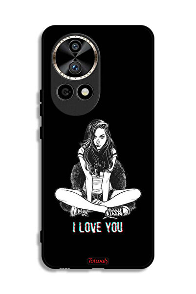 Tolwak غطاء حماية لهاتف هواوي نوفا 12 ألترا 5G بطبعة "أحبك"