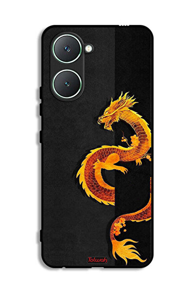 Tolwak Vivo Y03 4G Protective Case Cover Dragon Art