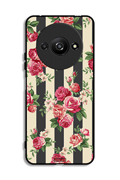 Tolwak Xiaomi Redmi A3 4G Protective Case Cover Roses Pattern